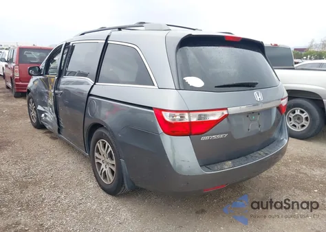2011 Honda Odyssey Ex-L from USA, damaged, VIN 5FNRL5H68BB101697